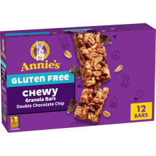 ANNIE'S HOMEGROWN: Gluten Free Double Chocolate Chip Chewy Granola Bars, 11.76 oz ANNIE'S HOMEGROWN: Gluten Free Double Chocolate Chip Chewy Granola Bars, 11.76 oz