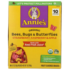 ANNIE'S HOMEGROWN: Organic Bees, Bugs & Butterflies Fruit Snacks, 7 oz ANNIE'S HOMEGROWN: Organic Bees, Bugs & Butterflies Fruit Snacks, 7 oz