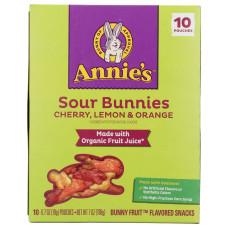 ANNIE'S HOMEGROWN: Sour Bunnies Fruit Snack, 7 oz ANNIE'S HOMEGROWN: Sour Bunnies Fruit Snack, 7 oz