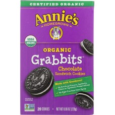 ANNIES HOMEGROWN: Organic Chocolate Sandwich Cookies, 8.06 oz