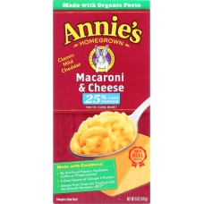 ANNIES HOMEGROWN: Macaroni & Cheese Low Sodium, 6 oz