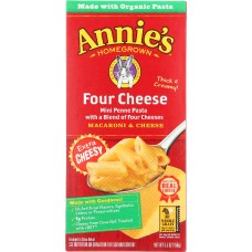 ANNIES HOMEGROWN: Macaroni & Cheese Four Cheese, 5.5 oz