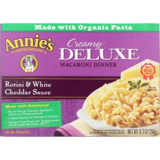ANNIE'S HOMEGROWN: Deluxe Rotini and White Cheddar Sauce, 9.3 Oz