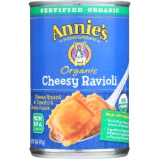 ANNIE'S HOMEGROWN: Organic Cheesy Ravioli, 15 Oz