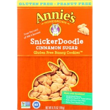 ANNIES HOMEGROWN: Bunny Cookies Gluten Free Snickerdoodle, 6.75 Oz
