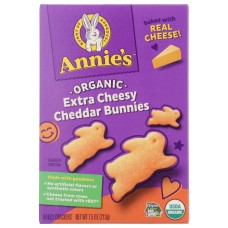 ANNIE'S HOMEGROWN: Cheddar Bunnies Extra Cheesy, 7.5 Oz