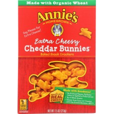 ANNIE'S HOMEGROWN: Cheddar Bunnies Extra Cheesy, 7.5 Oz