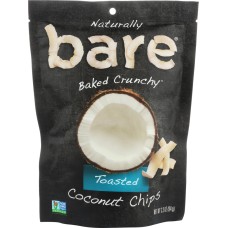 BARE FRUIT: Toasted Coconut Chips, 3.3 oz
