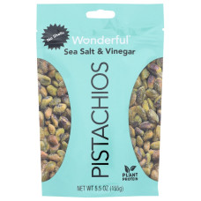 WONDERFUL PISTACHIOS: Sea Salt Vinegar No Shells, 5.5 oz