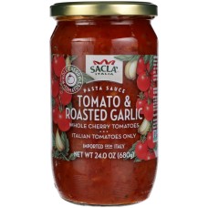 SACLA: Whole Cherry Tomatoes and Roasted Garlic Pasta Sauce, 24 oz