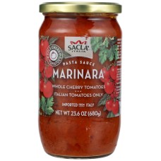 SACLA: Whole Cherry Tomatoes Marinara Pasta Sauce, 24 oz
