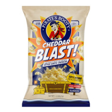 PIRATE BRANDS: Cheddar Blast Extra White Cheddar Rice and Corn Puffs, 1.25 oz