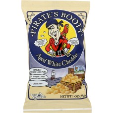 PIRATE BRANDS: White Cheddar Non GMO, 1 oz