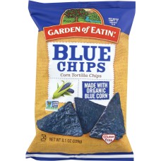 GARDEN OF EATIN: Corn Tortilla Chips Blue Chips, 8.1 oz