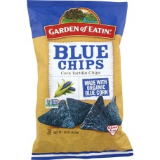 GARDEN OF EATIN: Blue Tortilla Chips Party Size, 16 oz