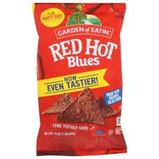 GARDEN OF EATIN: Red Hot Blues Tortilla Chips, 16 oz