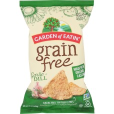 GARDEN OF EATIN: Chip Tortilla Grain Free Garlic Dill, 5 oz