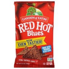 GARDEN OF EATIN: Red Hot Blues Tortilla Chips, 5.5 oz