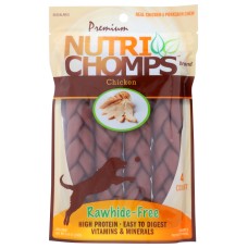 NUTRI CHOMPS: Braid Chicken 6In, 4 ea