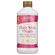 BURIED TREASURE: Hair and Skin Nails Liquid, 16 fo