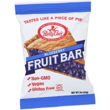 BETTY LOU'S: Fruit Bars Gluten Free Blueberry, 2 Oz