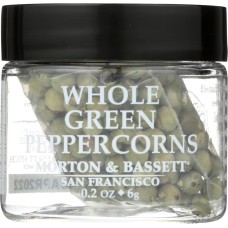 MORTON & BASSETT: Seasoning Peppercorns Whole Green, 0.2 oz