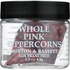 MORTON & BASSETT: Seasoning Peppercorns Whole Pink, 0.3 oz