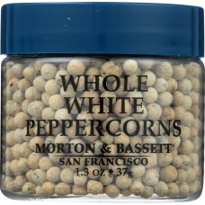 MORTON & BASSETT: Seasoning Peppercorn Whole White, 1.3 oz