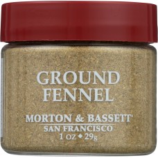 MORTON & BASSETT: Seasoning Fennel Ground, 1 oz