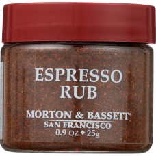 MORTON & BASSETT: Espresso Rub Seasoning, 0.9 oz