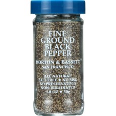 MORTON & BASSETT: Fine Ground Black Pepper, 2 oz