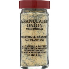 MORTON & BASSETT: Granulated Onion With Parsley, 2.3 oz