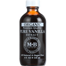 MORTON & BASSETT: Organic Pure Vanilla Extract, 4 oz