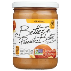 BETTER N PEANUT BUTTER: Peanut Spread Original, 16 oz