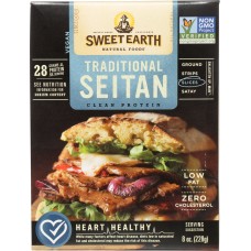 SWEET EARTH: Seitan Slices Traditional, 8 oz