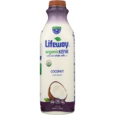 LIFEWAY: Organic Whole Milk Kefir Coconut Cream, 32 fl oz