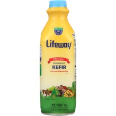 LIFEWAY: Kefir Lowfat Traditional Milk Plain Unsweetened Smoothie, 32 oz
