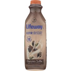 LIFEWAY: Kefir Cultured Milk Smoothie Chocolate Truffle, 32 oz