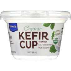 LIFEWAY: Organic Kefir Cup Plain, 6 oz