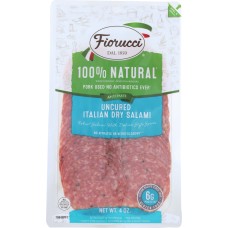 FIORUCCI: Salami Italian Dry Sliced, 4 oz