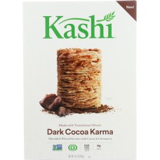 KASHI: Wheat Biscuit Cereal Dark Cocoa Karma, 16.1 oz