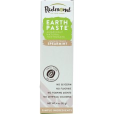 REDMOND TRADING COMPANY: Earthpaste Amazingly Natural Toothpaste Unsweetened Spearmint, 4 oz