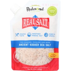 REDMOND: Nature's First Sea Salt Kosher Salt, 16 oz
