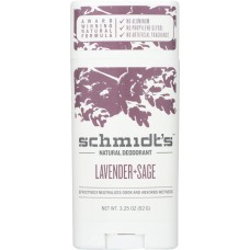 SCHMIDT'S: Natural Deodorant Stick Lavender + Sage, 3.25 oz