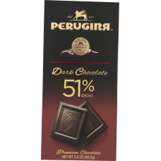 PERUGINA: Dark Chocolate Bar 51% Cacao, 3.5 Oz
