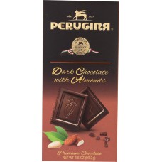 PERUGINA: Dark Chocolate with Almonds Bar, 3.5 Oz
