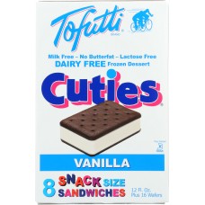 TOFUTTI: Vanilla Cuties Snack Sandwiches 8 Sandwiches, 12 Oz