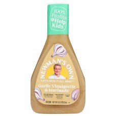 NEWMANS OWN: Garlic Vinaigrette Dressing, 16 fo