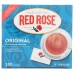RED ROSE: Original Black Tea 100 Teabags, 1 bx
