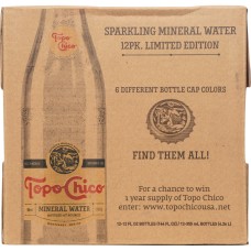 TOPO CHICO: Mineral Water 12 count (12 oz each), 144 oz